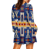 Powwow Storegb nat00062 04 pattern native american womens v neck dress