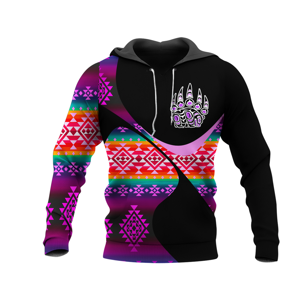 Powwow StoreHD0011675 Pattern Native Pride 3D Hoodie