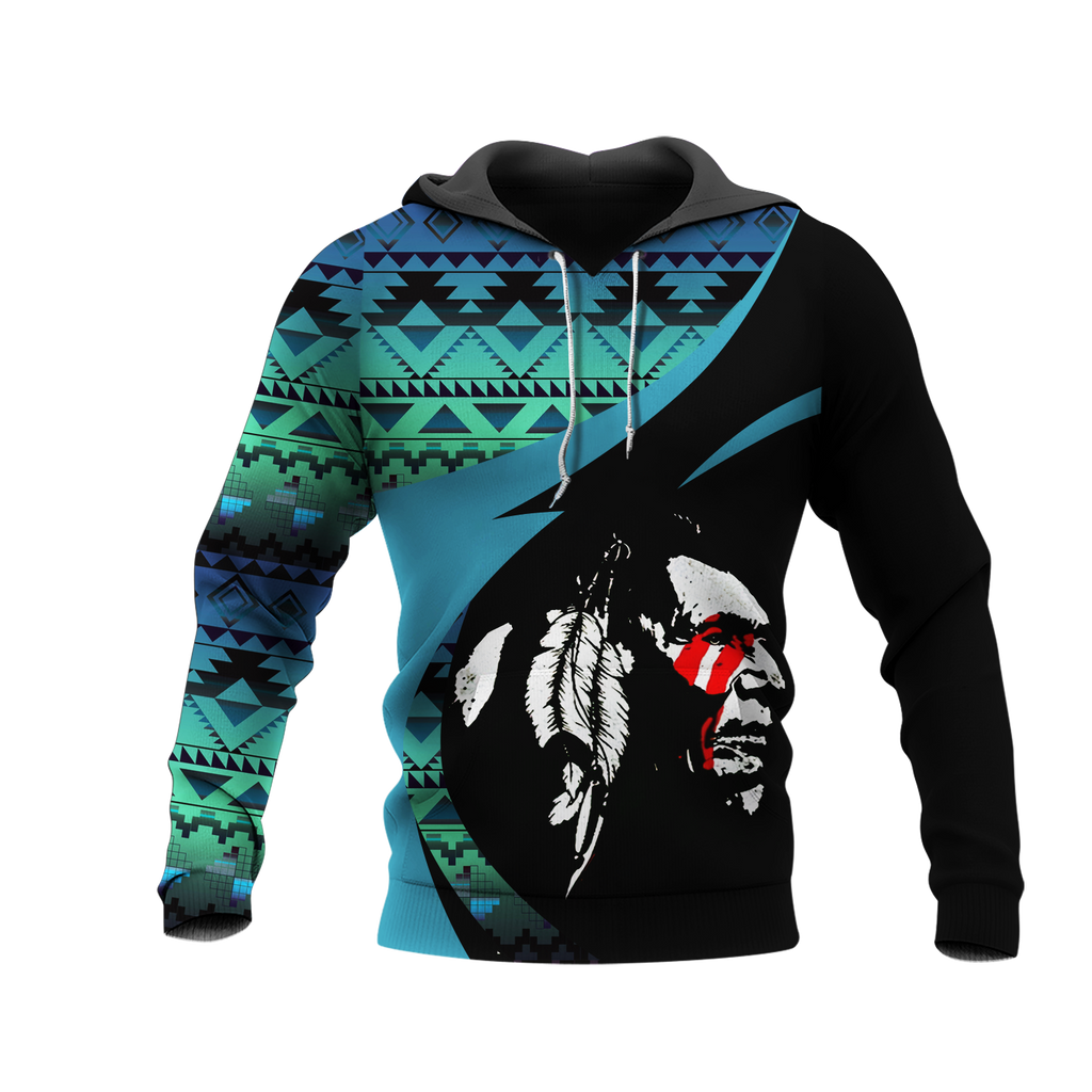 Powwow StoreHD0011304 Pattern Native Pride 3D Hoodie