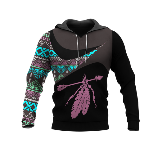 Powwow StoreHD0011440 Pattern Native Pride 3D Hoodie