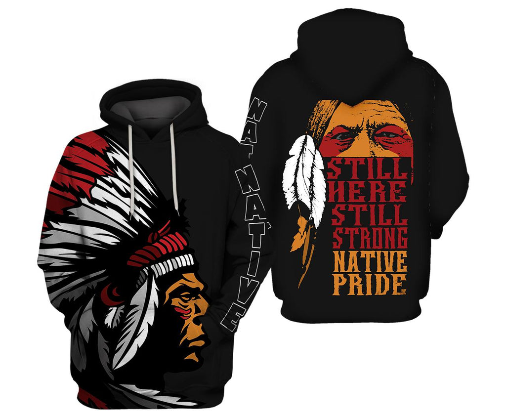 Powwow StoreHD0012242 Pattern Native Pride 3D Hoodie