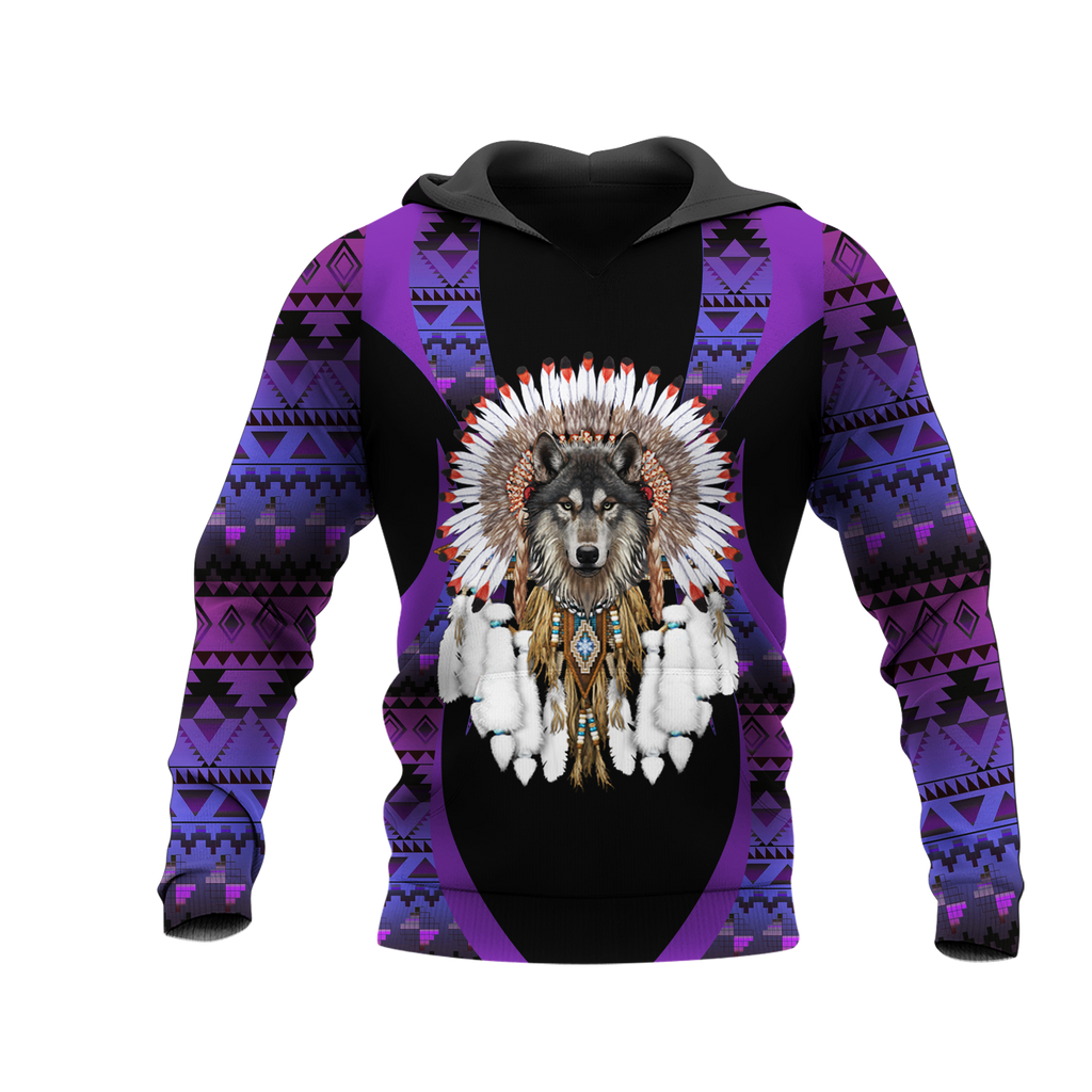 Powwow StoreHD0012184 Pattern Native Pride 3D Hoodie