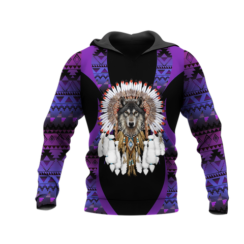 Powwow StoreHD0012184 Pattern Native Pride 3D Hoodie