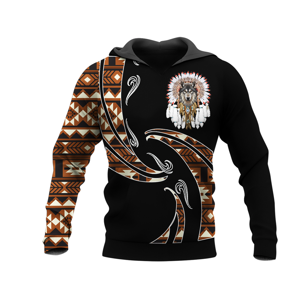 Powwow StoreHD0012387 Pattern Native Pride 3D Hoodie