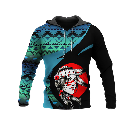 Powwow StoreHD0011305 Pattern Native Pride 3D Hoodie