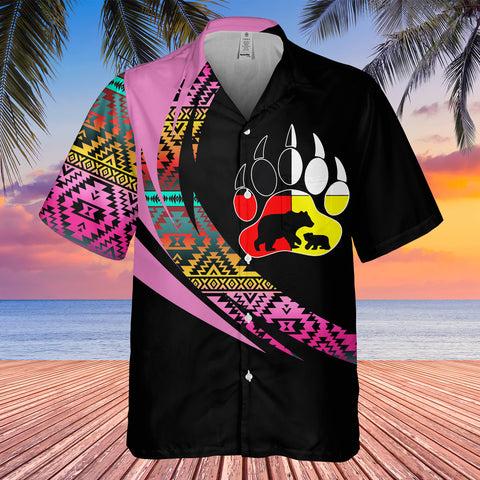 GB-HW000870 Tribe Design Native American Hawaiian Shirt 3D