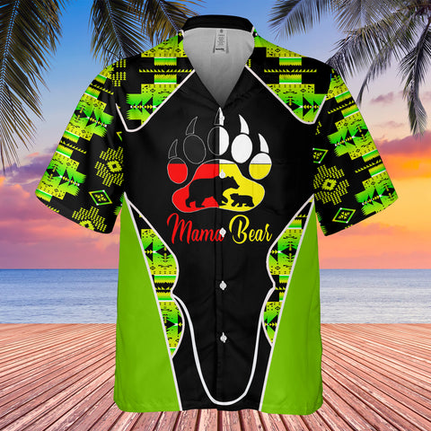 Powwow StoreGBHW000552 Tribe Design Native American Hawaiian Shirt 3D