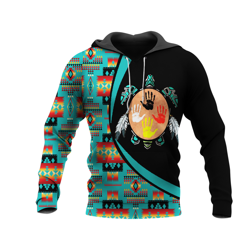 Powwow StoreHD0012251 Pattern Native Pride 3D Hoodie