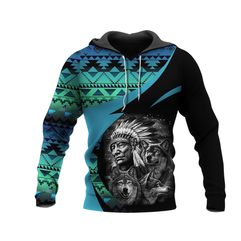 Powwow StoreHD0011306 Pattern Native Pride 3D Hoodie