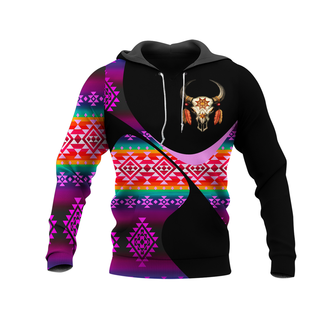 Powwow StoreHD0011677 Pattern Native Pride 3D Hoodie