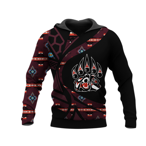 Powwow StoreHD0012418 Pattern Native Pride 3D Hoodie