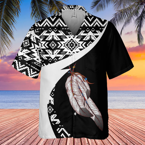 GB-HW000997 Tribe Design Native American Hawaiian Shirt 3D