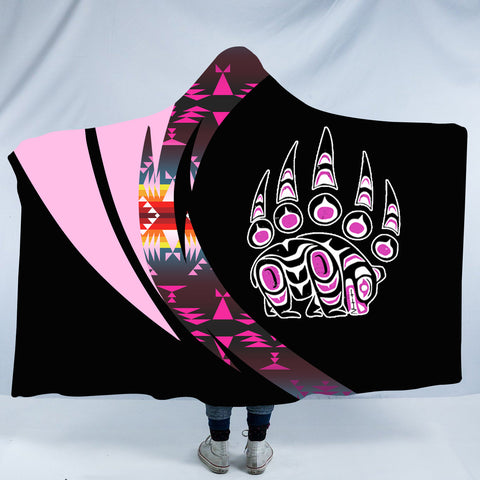 HDB00148 Pattern Native American Design Hooded Blanket