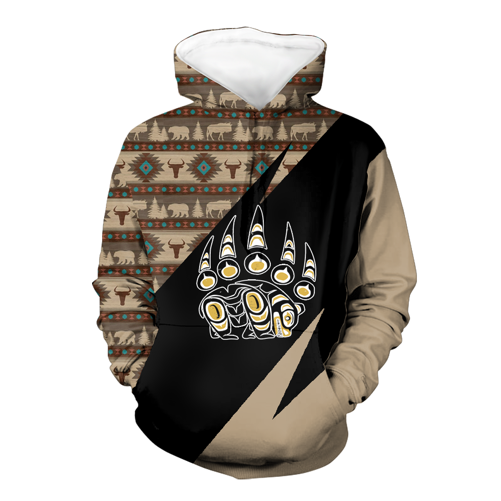 Powwow StoreHD0012170 Pattern Native Pride 3D Hoodie