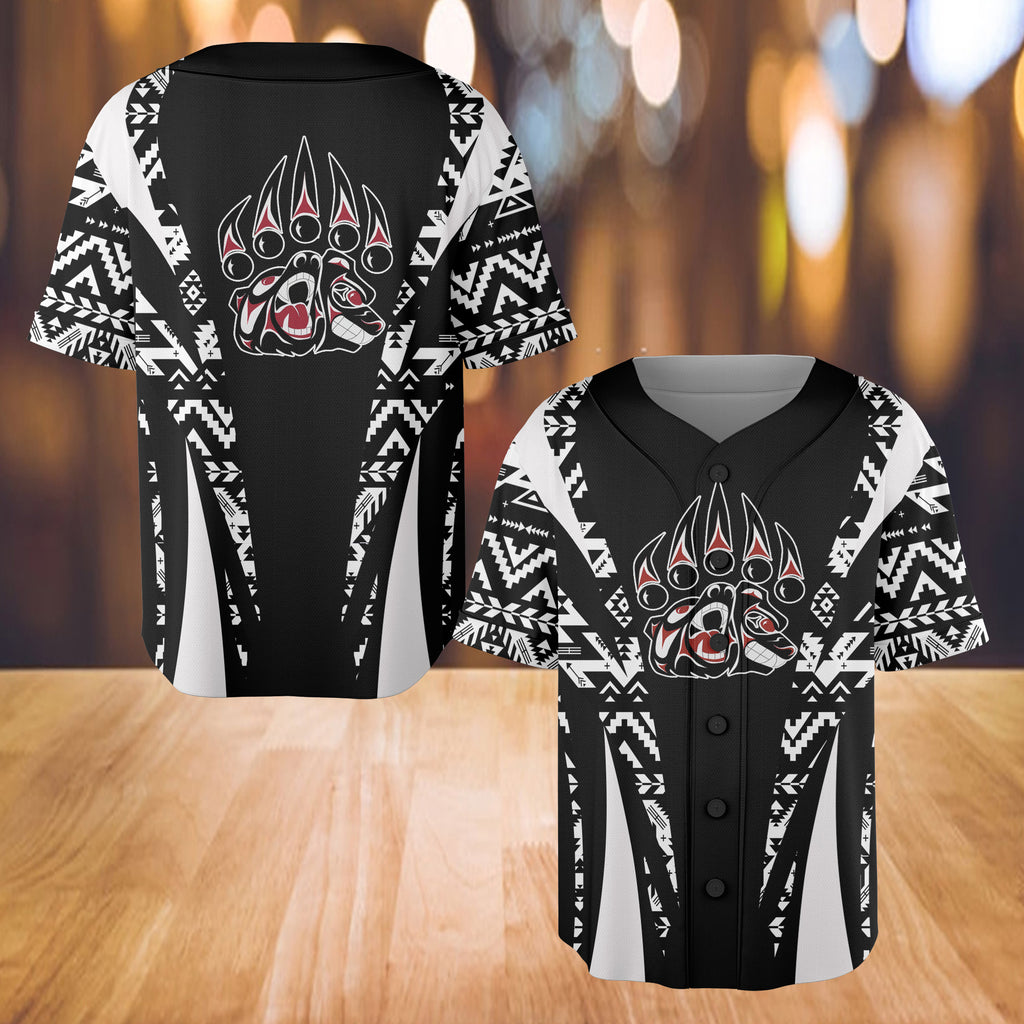 Powwow StoreBJ000170  Pattern Native Baseball Jersey