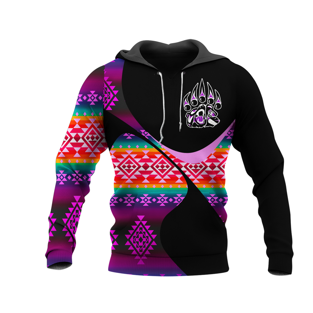 Powwow StoreHD0011679 Pattern Native Pride 3D Hoodie