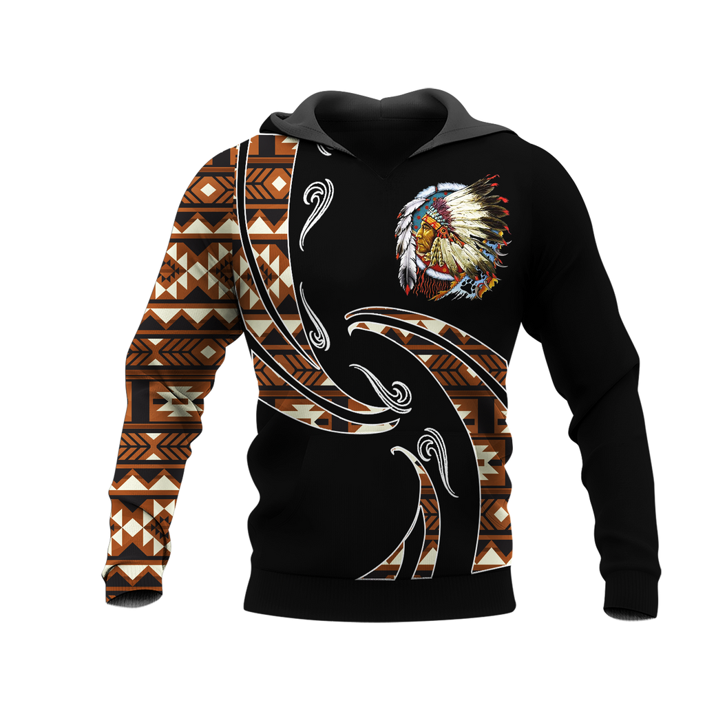 Powwow StoreHD0012390 Pattern Native Pride 3D Hoodie