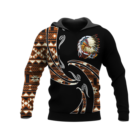 Powwow StoreHD0012390 Pattern Native Pride 3D Hoodie