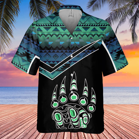 Powwow StoreGBHW000567 Tribe Design Native American Hawaiian Shirt 3D