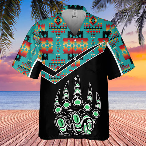 Powwow StoreGBHW000568 Tribe Design Native American Hawaiian Shirt 3D