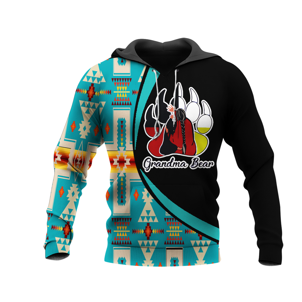 Powwow StoreHD0012253 Pattern Native Pride 3D Hoodie