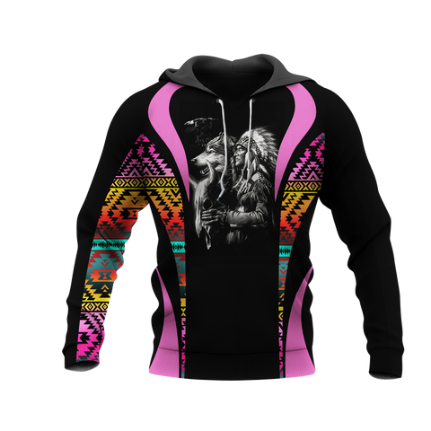 Powwow StoreHD0011573 Pattern Native Pride 3D Hoodie