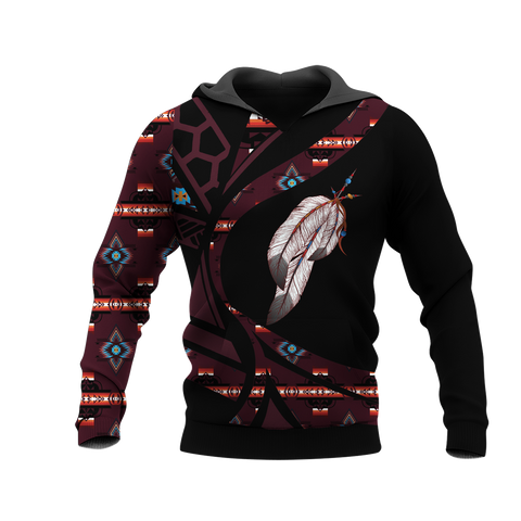 Powwow StoreHD0012420 Pattern Native Pride 3D Hoodie