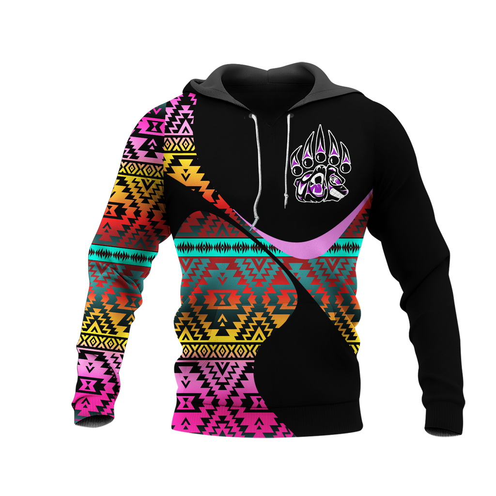 Powwow StoreHD0011678 Pattern Native Pride 3D Hoodie