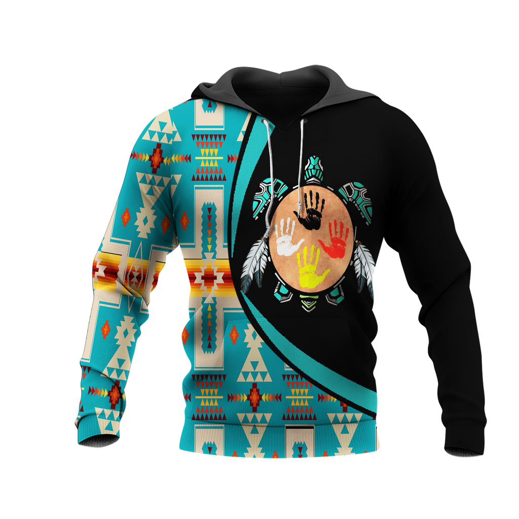 Powwow StoreHD0012255 Pattern Native Pride 3D Hoodie