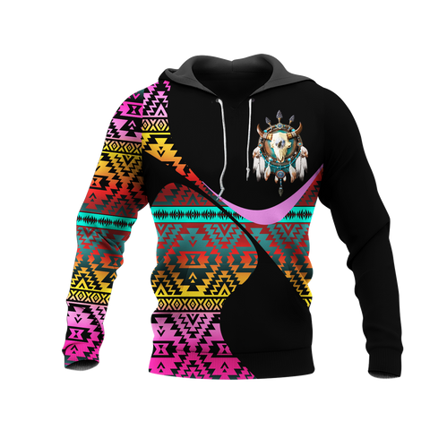 Powwow StoreHD0011679 Pattern Native Pride 3D Hoodie