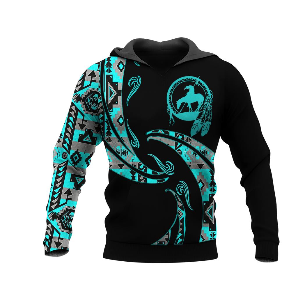 Powwow StoreHD0012388 Pattern Native Pride 3D Hoodie