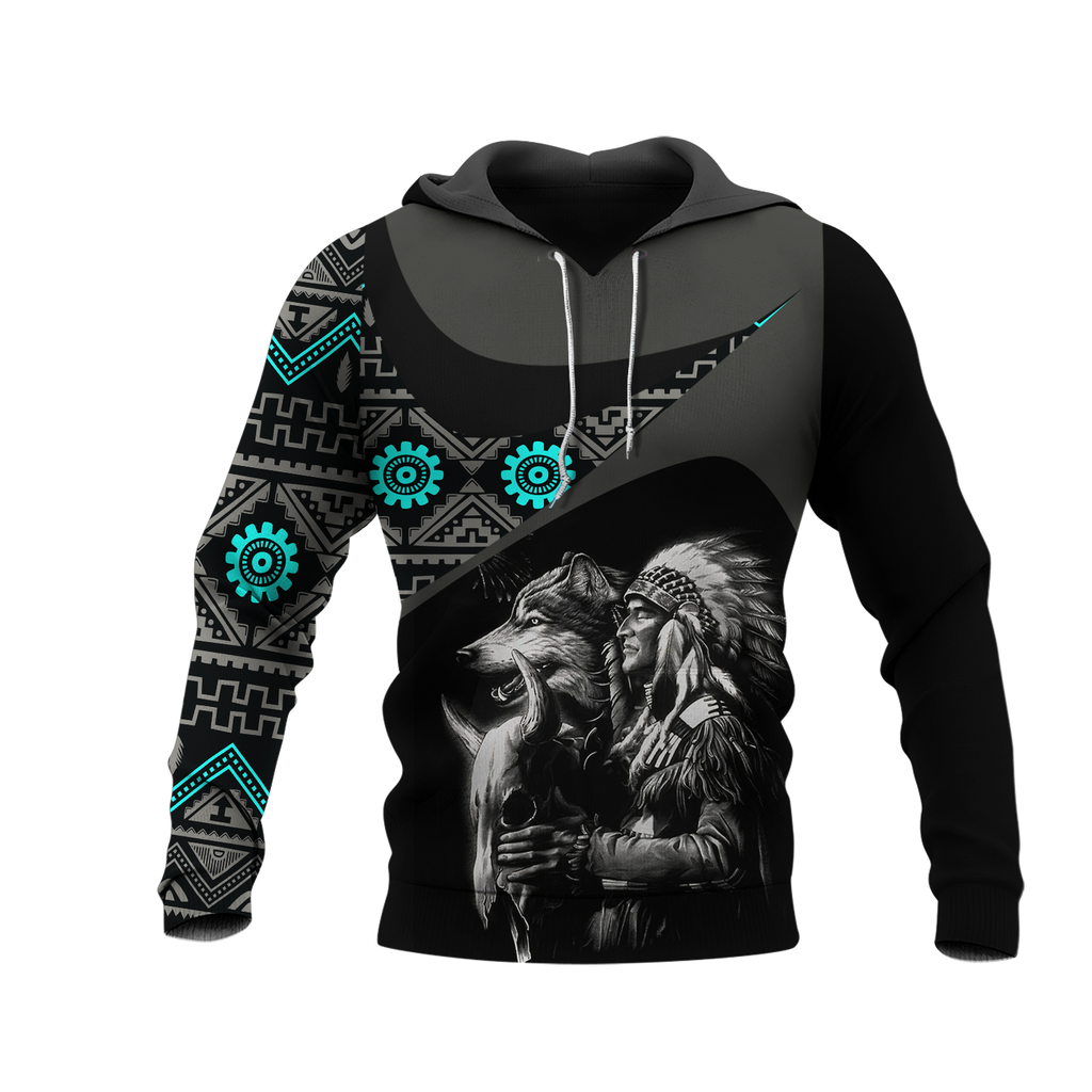 Powwow StoreHD0011442 Pattern Native Pride 3D Hoodie