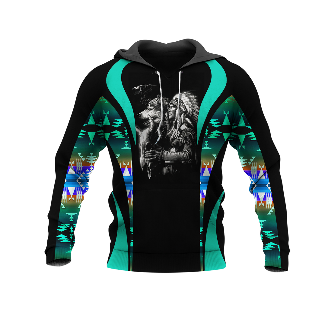 Powwow StoreHD0011572 Pattern Native Pride 3D Hoodie