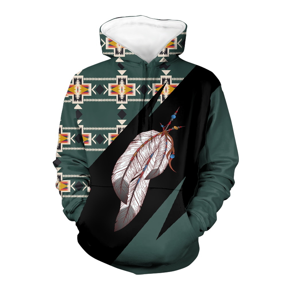 Powwow StoreHD0012172 Pattern Native Pride 3D Hoodie