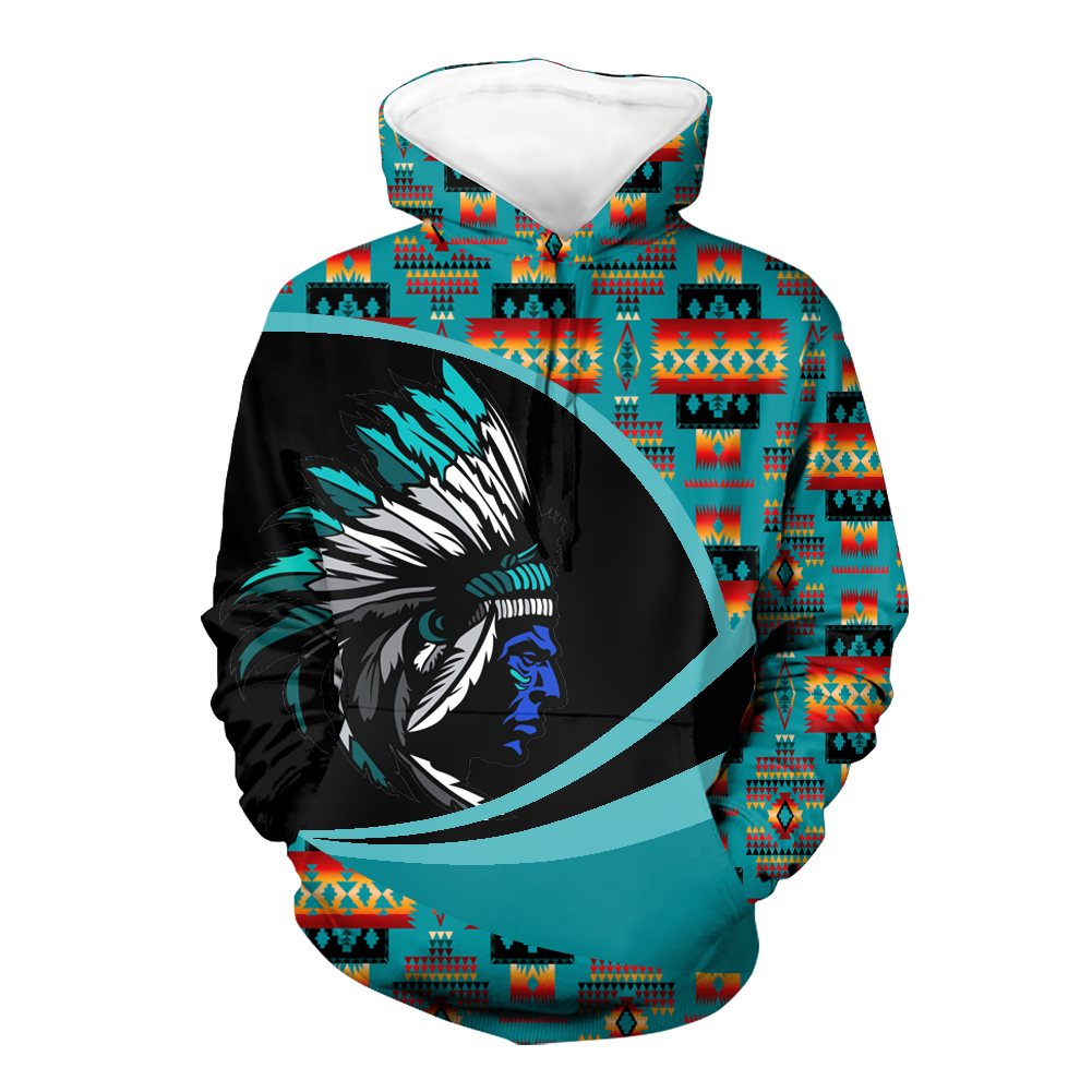 Powwow StoreHD0011509 Pattern Native Pride 3D Hoodie