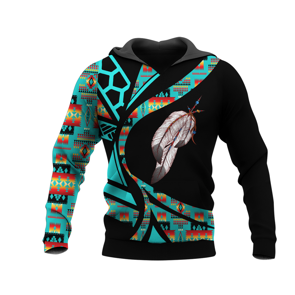 Powwow StoreHD0012421 Pattern Native Pride 3D Hoodie