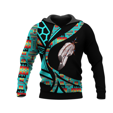 Powwow StoreHD0012421 Pattern Native Pride 3D Hoodie