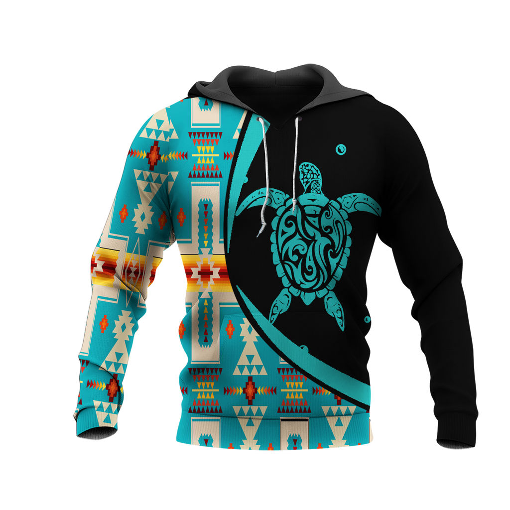 Powwow StoreHD0012256 Pattern Native Pride 3D Hoodie