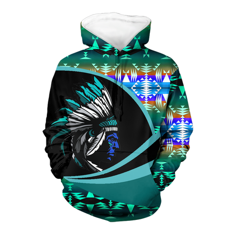 Powwow StoreHD0011514 Pattern Native Pride 3D Hoodie