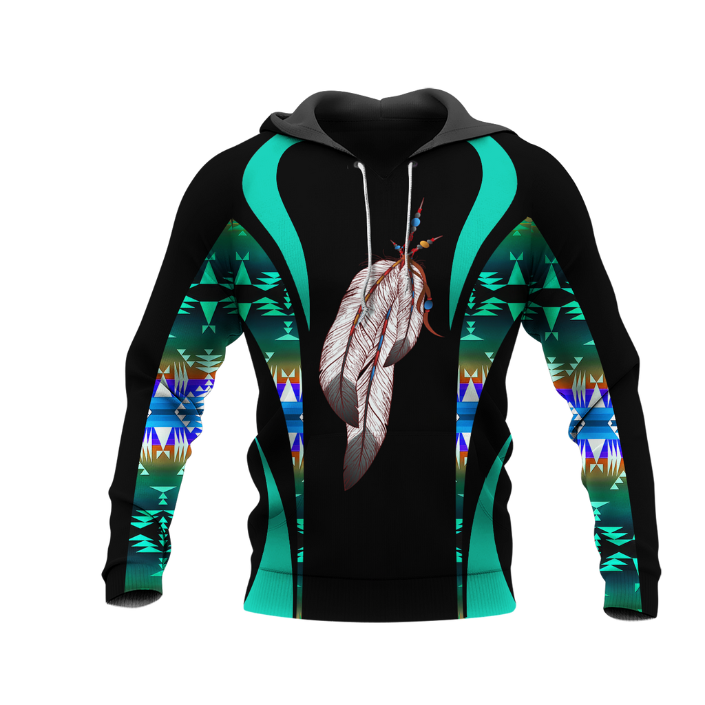 Powwow StoreHD0011574 Pattern Native Pride 3D Hoodie