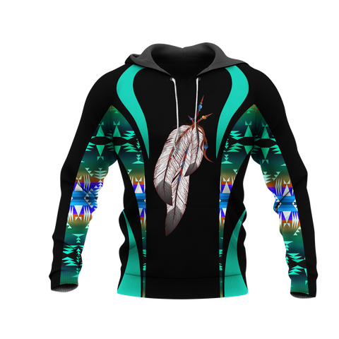 Powwow StoreHD0011574 Pattern Native Pride 3D Hoodie