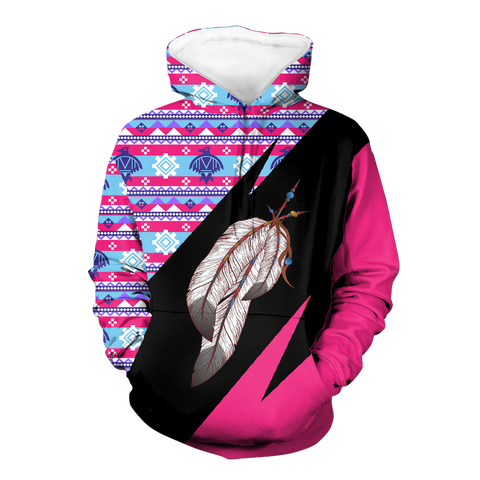 Powwow StoreHD0012173 Pattern Native Pride 3D Hoodie