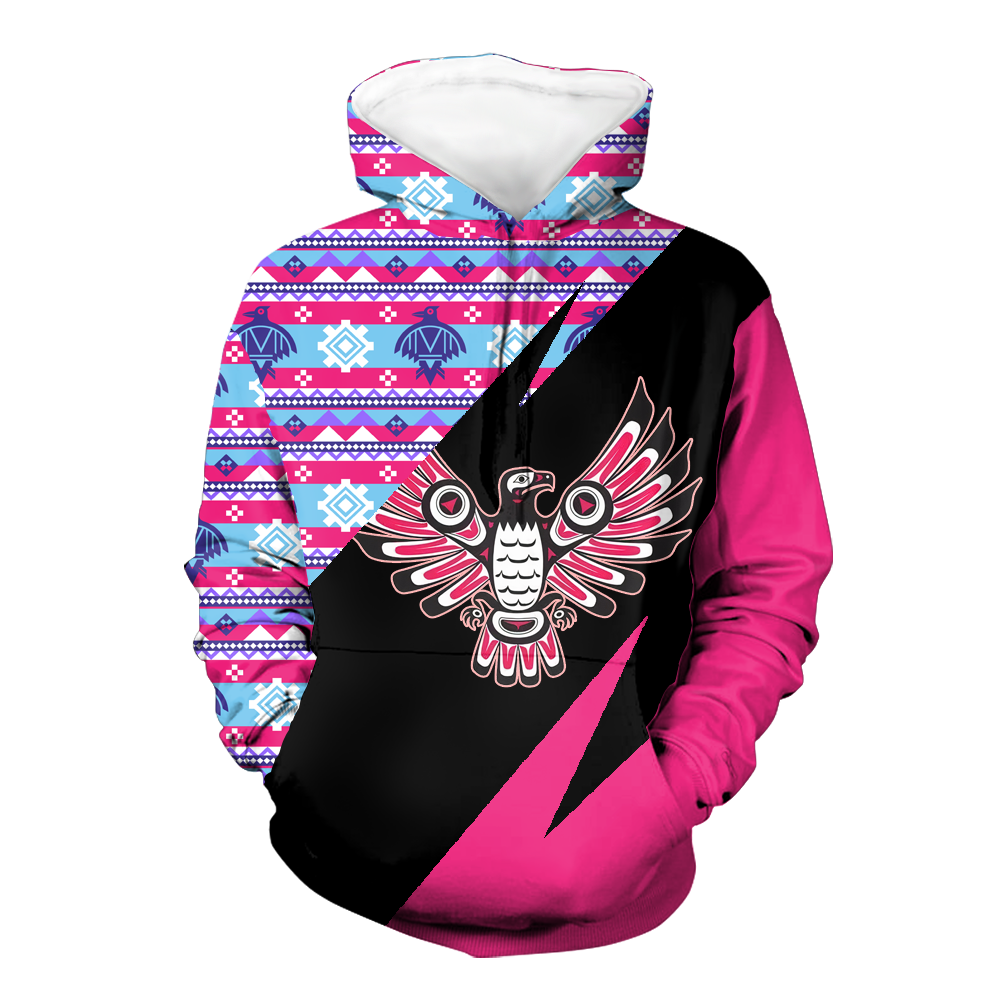 Powwow StoreHD0012174 Pattern Native Pride 3D Hoodie