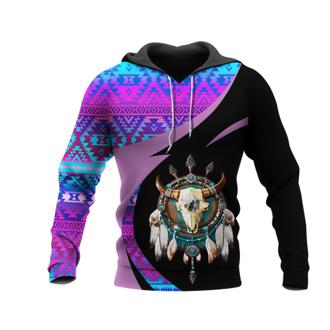 Powwow StoreHD0011311 Pattern Native Pride 3D Hoodie