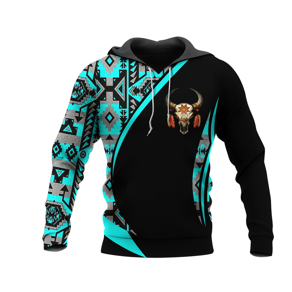 Powwow StoreHD0011876 Pattern Native Pride 3D Hoodie