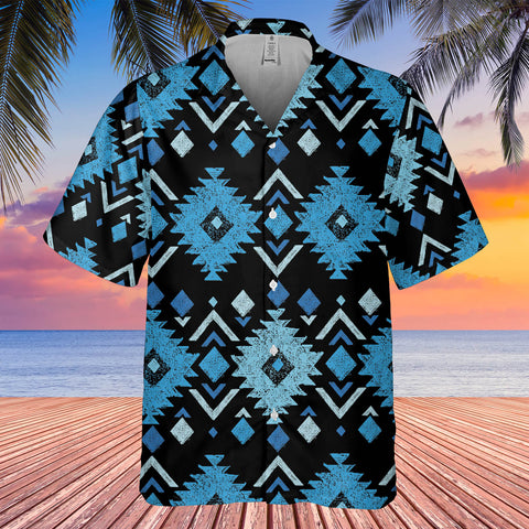 Powwow StoreGBHW000604 Tribe Design Native American Hawaiian Shirt 3D