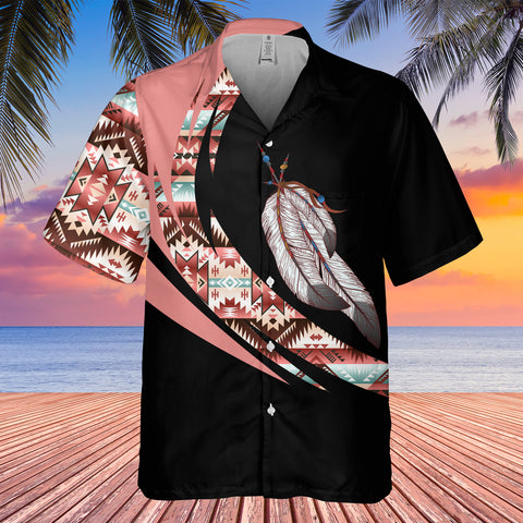 GB-HW000873 Tribe Design Native American Hawaiian Shirt 3D