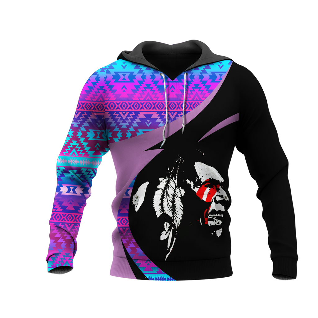 Powwow StoreHD0011312 Pattern Native Pride 3D Hoodie