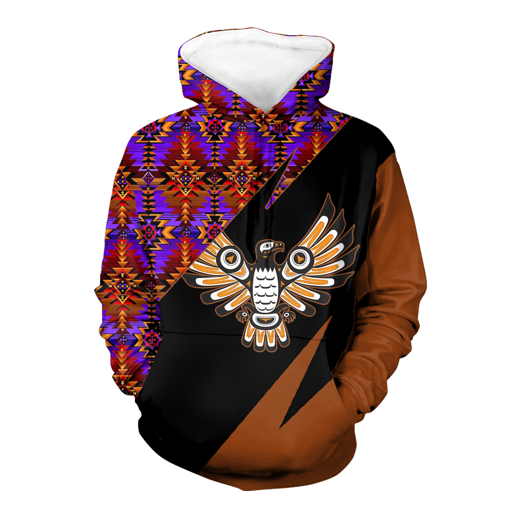 Powwow StoreHD0012175 Pattern Native Pride 3D Hoodie