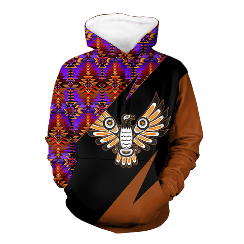 Powwow StoreHD0012175 Pattern Native Pride 3D Hoodie